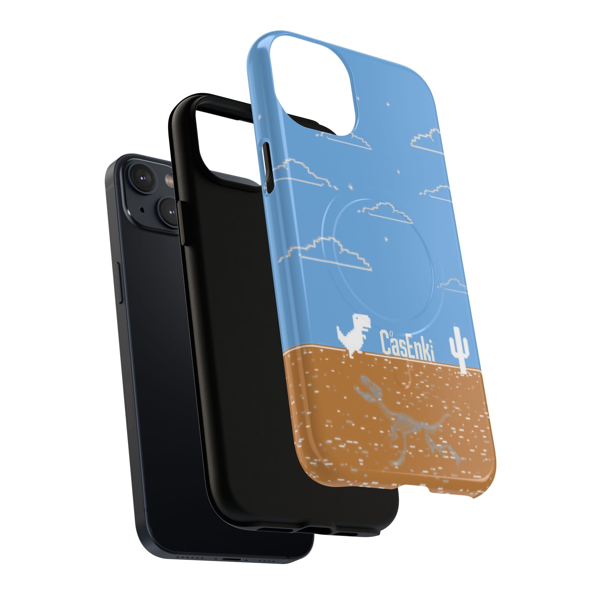 MEME004 iPhone Tough Magnetic Case — Pixel Runner Desert Design