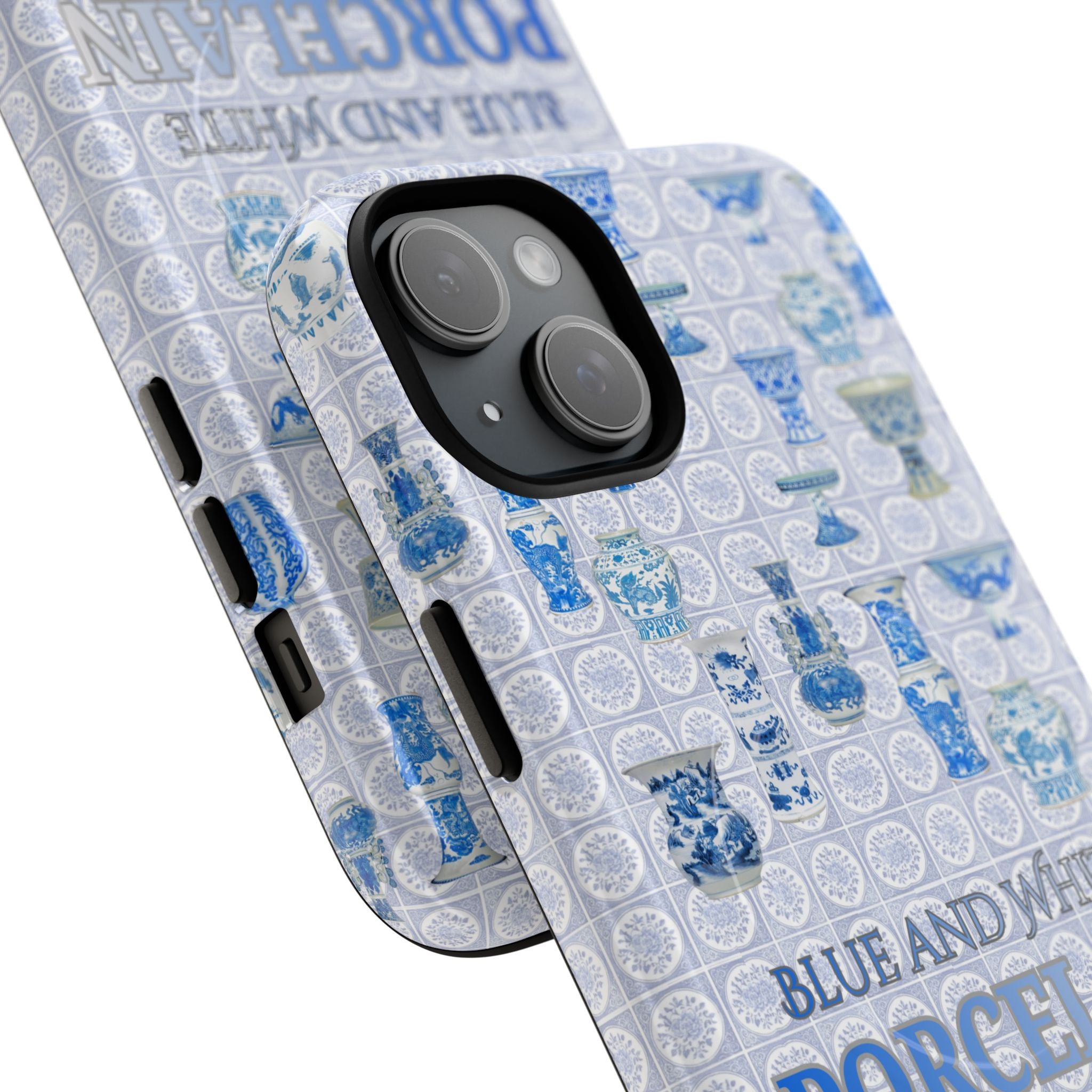 MEHIST004 Blue & White Porcelain Magnetic Tough Phone Case