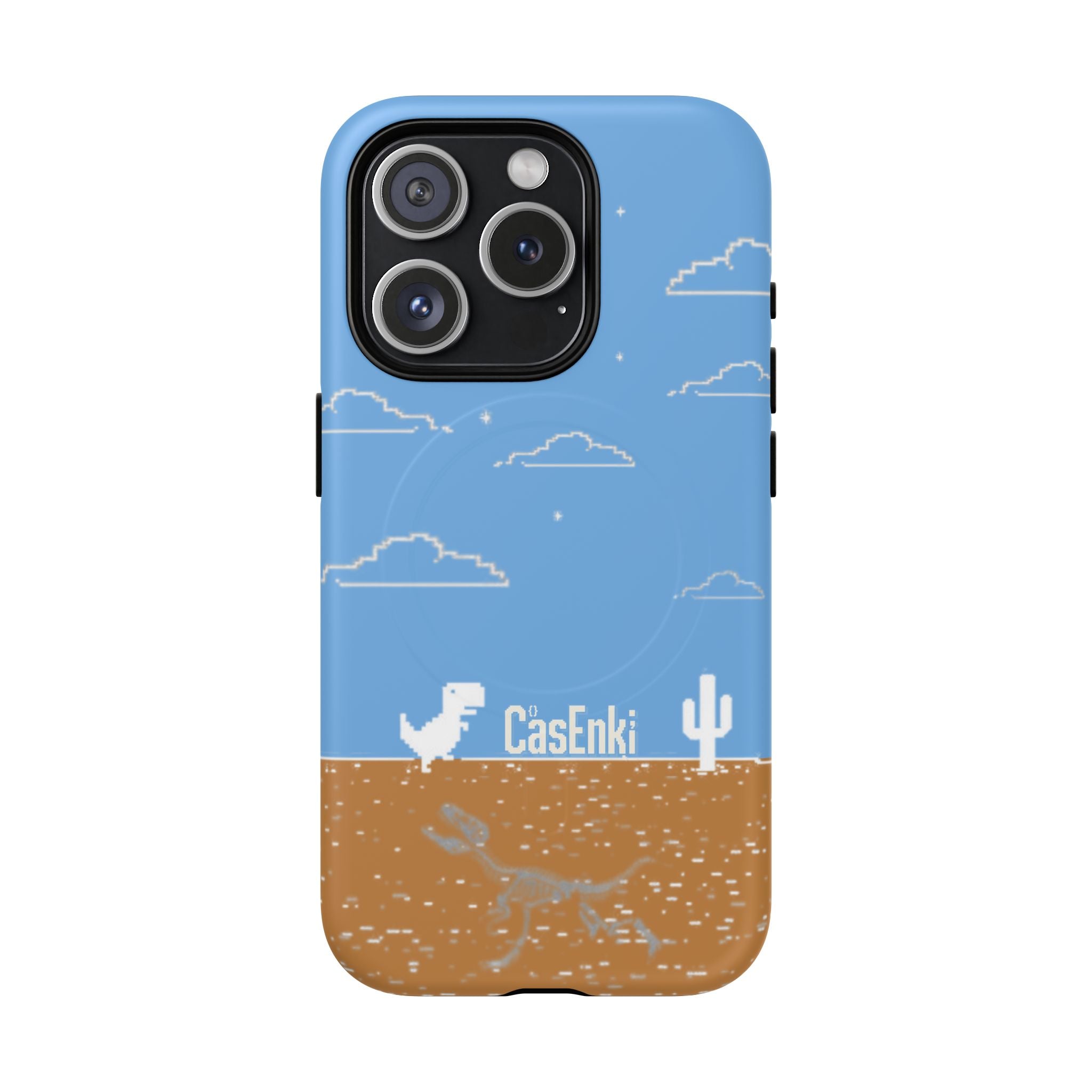 MEME004 iPhone Tough Magnetic Case — Pixel Runner Desert Design