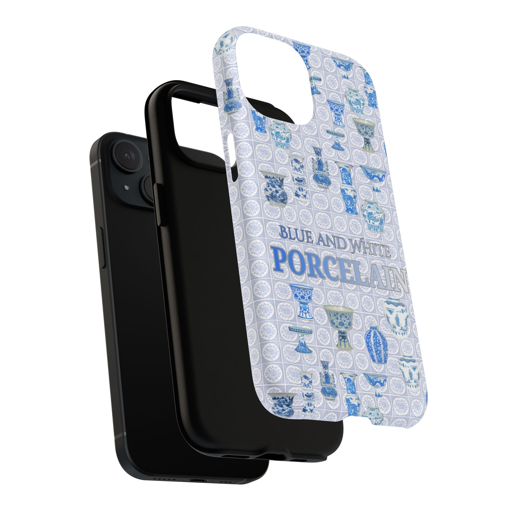 MEHIST004 Blue & White Porcelain Magnetic Tough Phone Case
