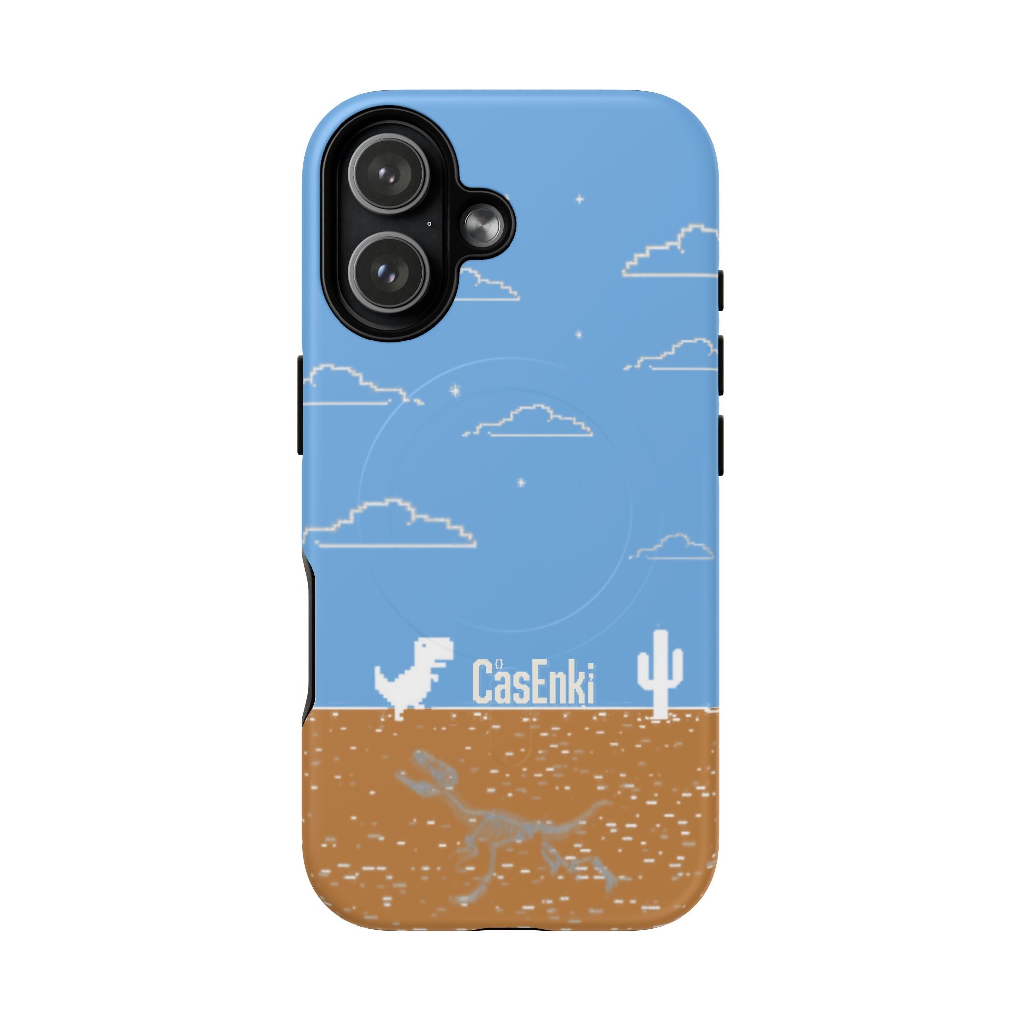MEME004 iPhone Tough Magnetic Case — Pixel Runner Desert Design