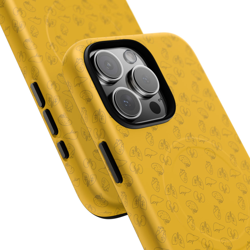 Magnetic Tough Phone Case — Clear Protective Case with Subtle Pattern