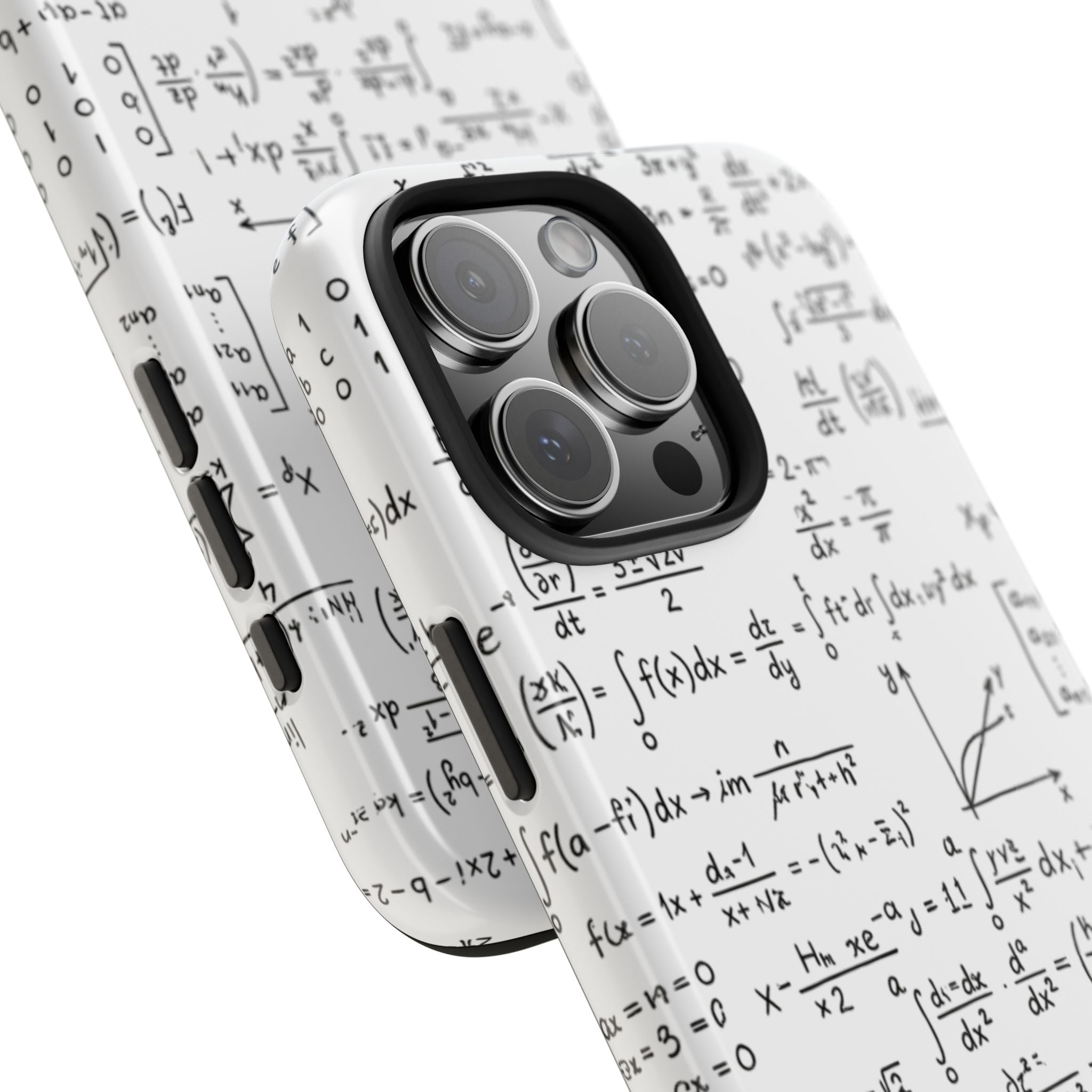 NO003 Math Equations Tough Phone Case — Vintage Handwritten Formula Protective Cover