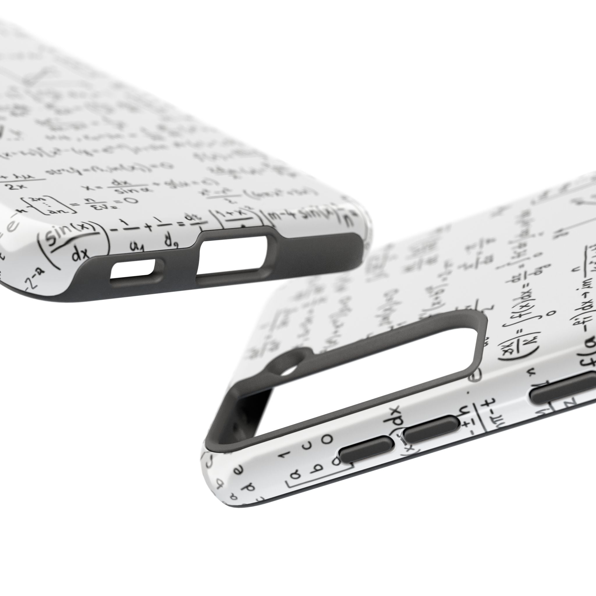 NO003 Math Equations Tough Phone Case — Vintage Handwritten Formula Protective Cover